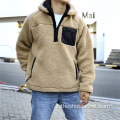 All'ingrosso Moda Mens Sherpa Pullover Giacca Personalizzata